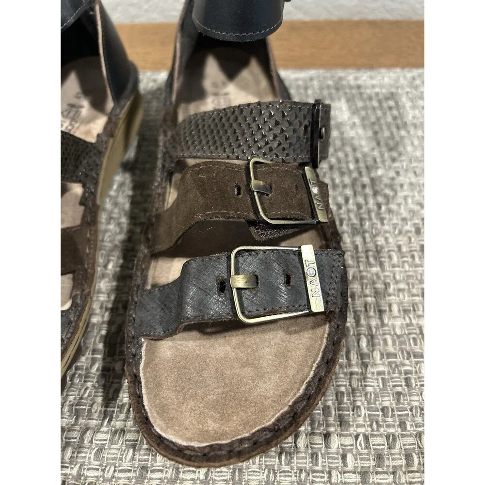 Naot Begonia Sandals Women’s Gladiator Straps Leather Size 41/ US 10 New No Box